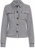Black and White Houndstooth Jacket