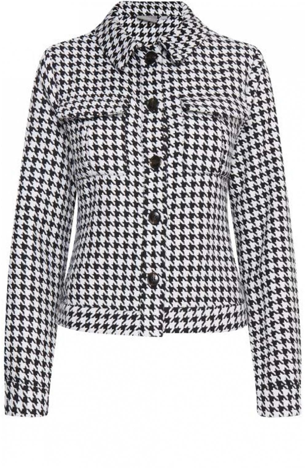 Black and White Houndstooth Jacket