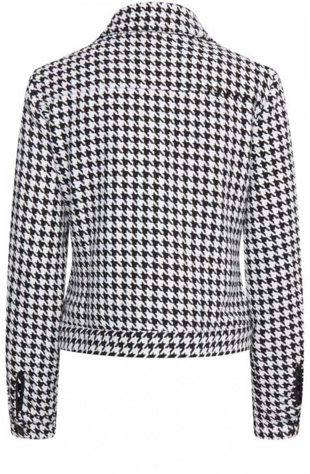 Black and White Houndstooth Jacket