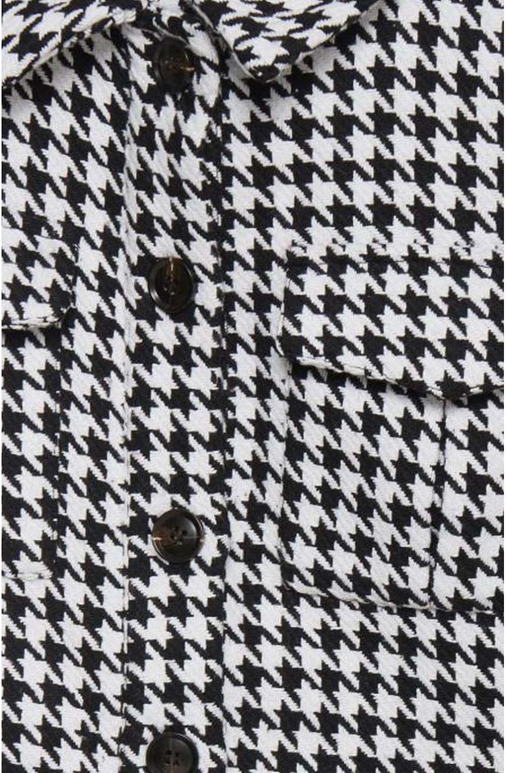 Black and White Houndstooth Jacket