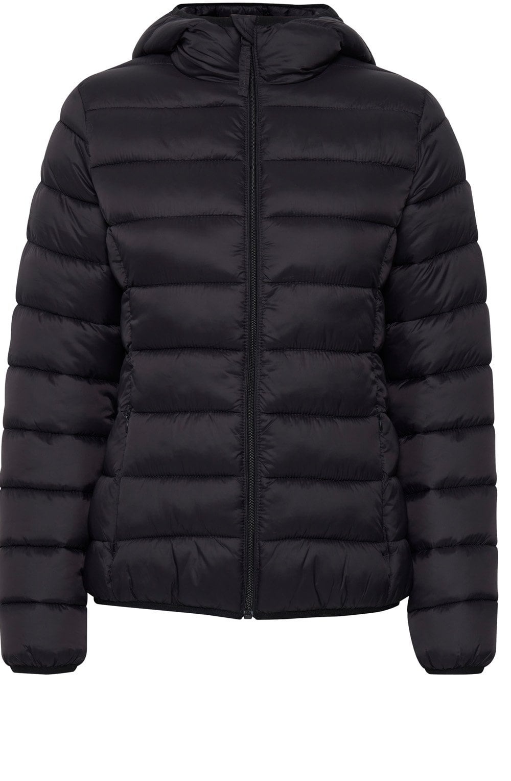 Black Belena Lightweight Puffer Jacket