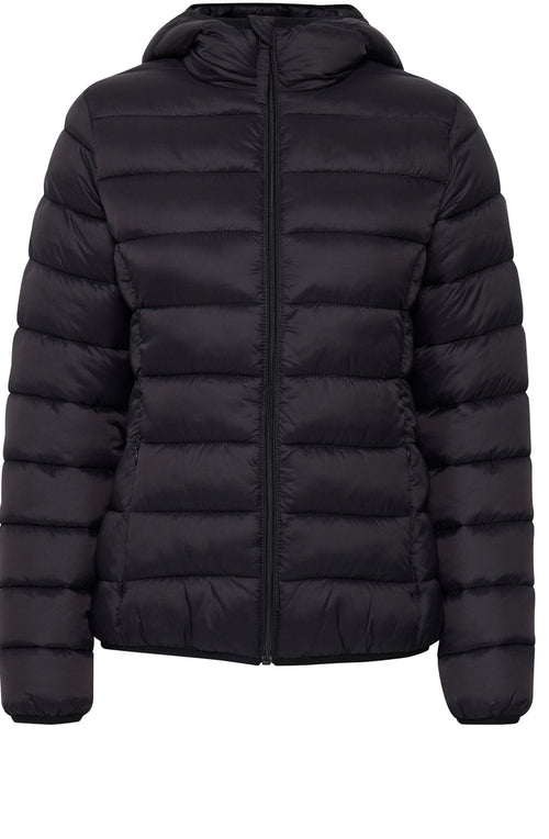 Black Belena Lightweight Puffer Jacket