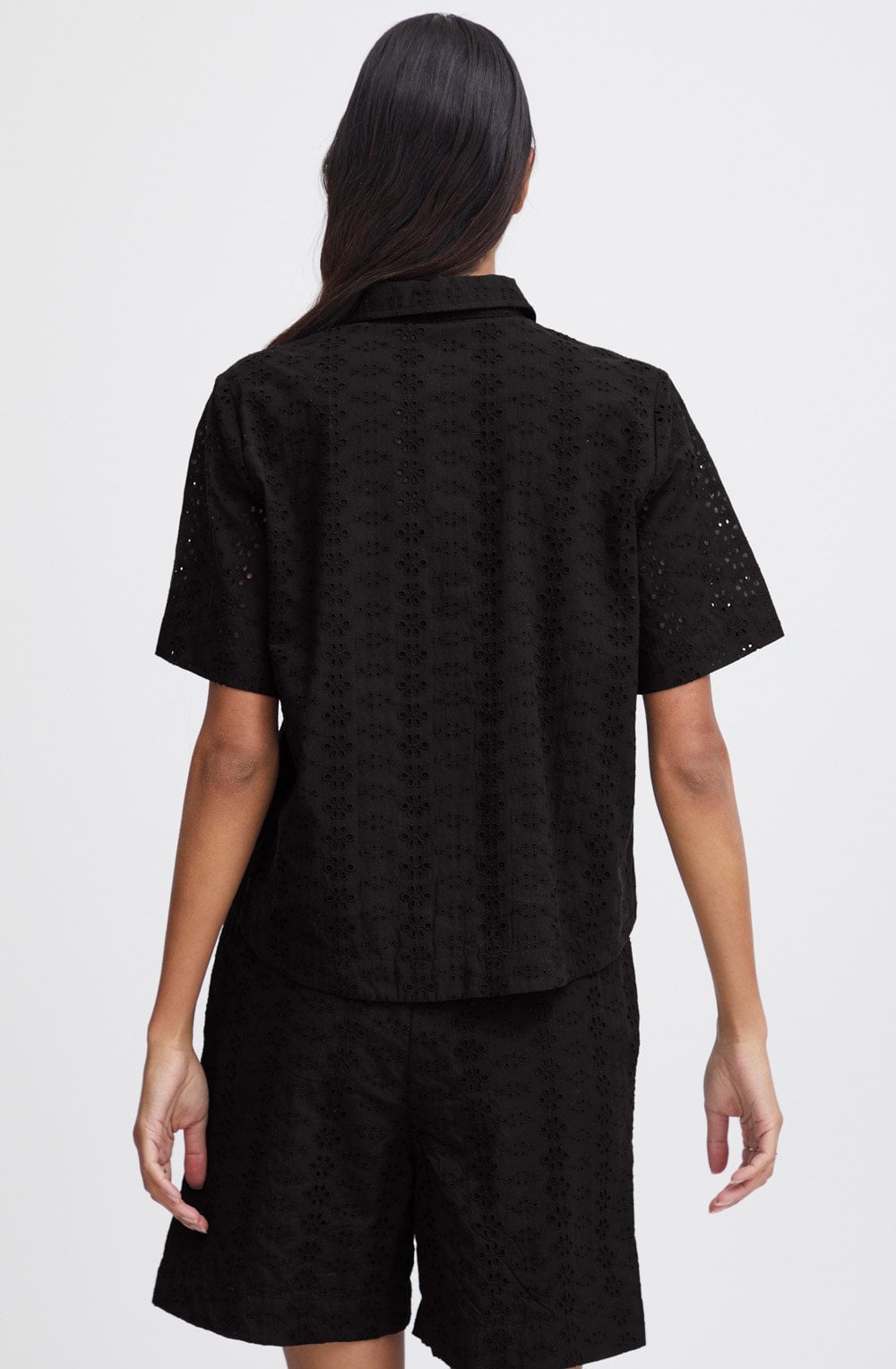 Black Broderie Anglaise Fenni Shirt