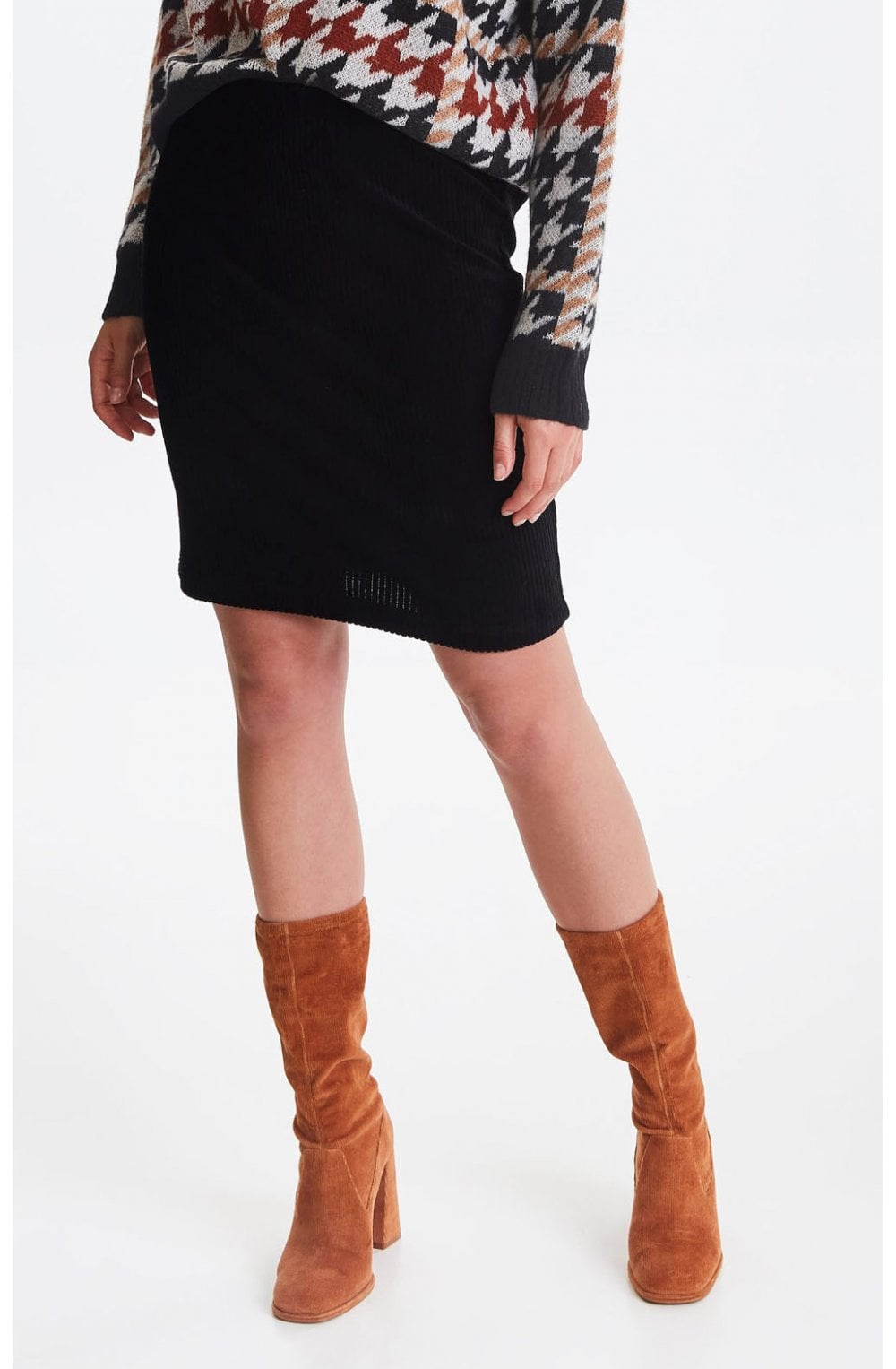 Black Cord Skirt