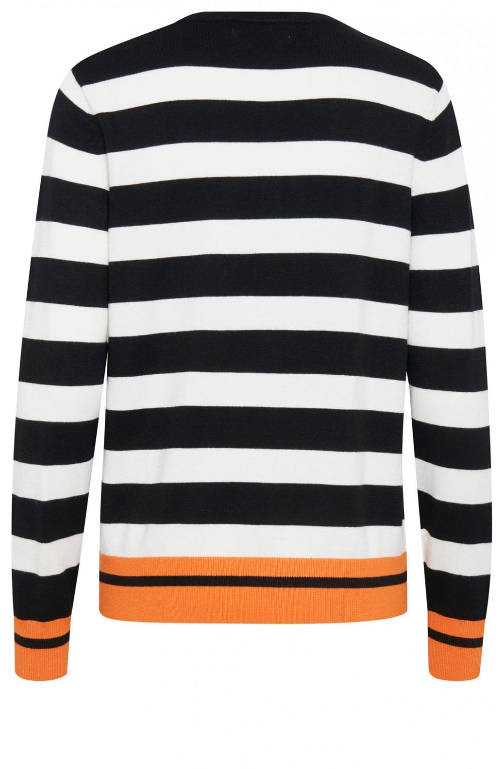 Black & Cream Striped Cardigan