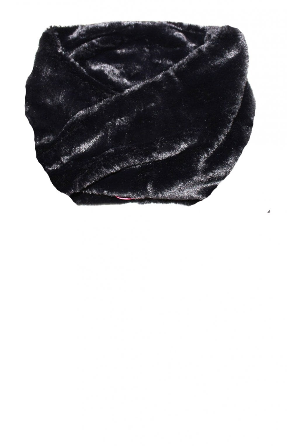 Black Faux Fur Snood