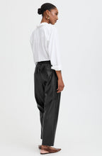 Black Fux Leather Trousers