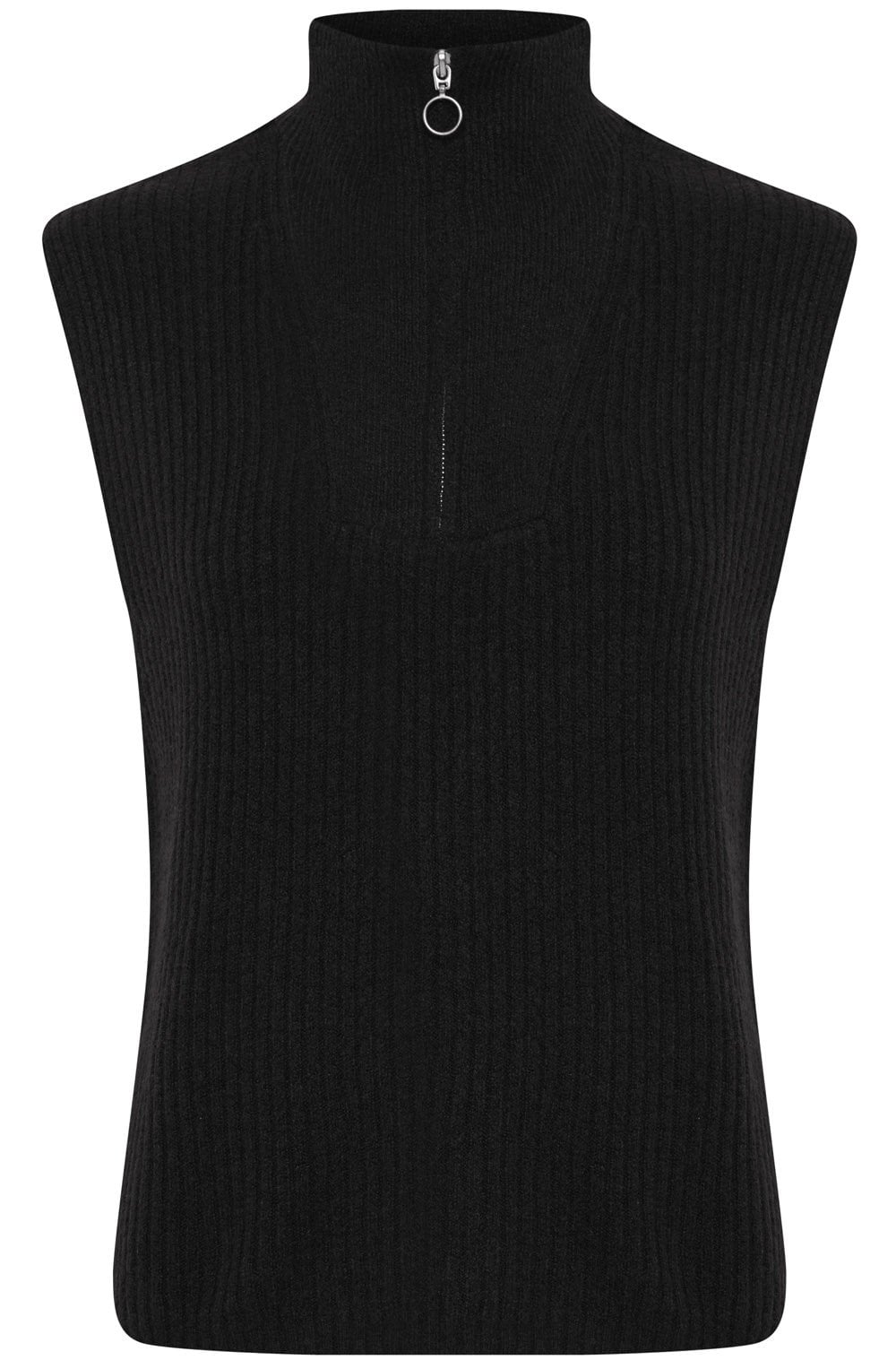 Black High Neck Slip Over