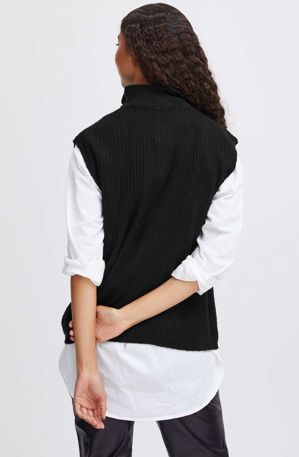 Black High Neck Slip Over