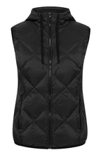 Black Hooded Waitcoat Gilet
