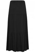 Black Jersey Maxi Skirt