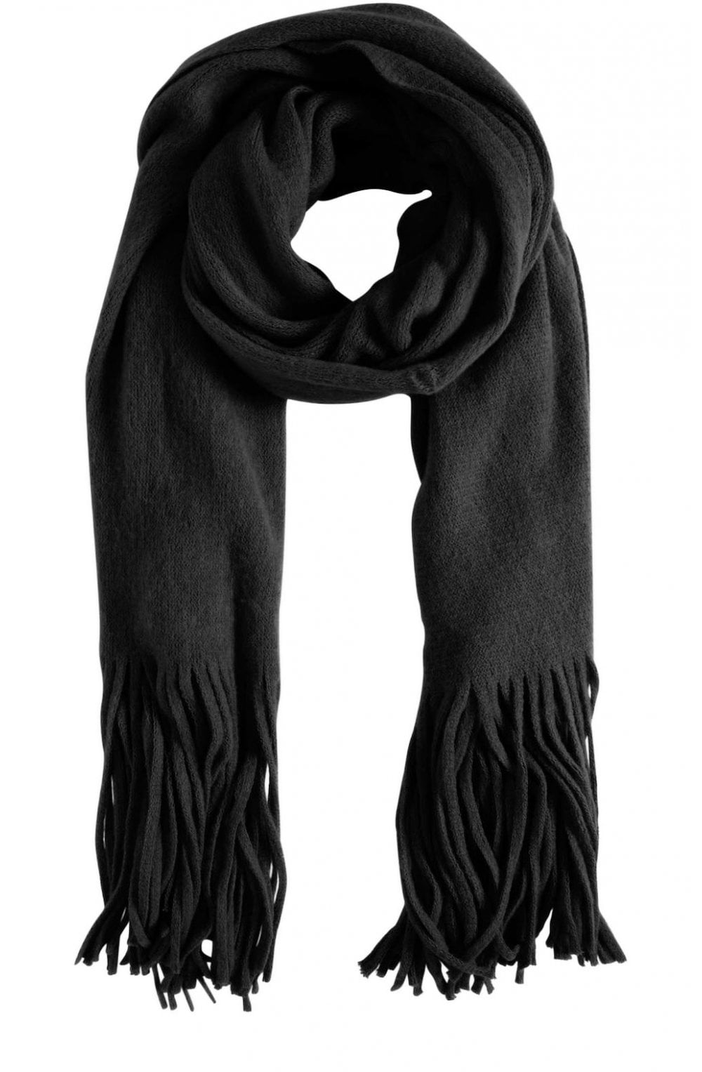 Black Knit Scarf
