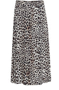 Black Leopard Joella A Line Skirt