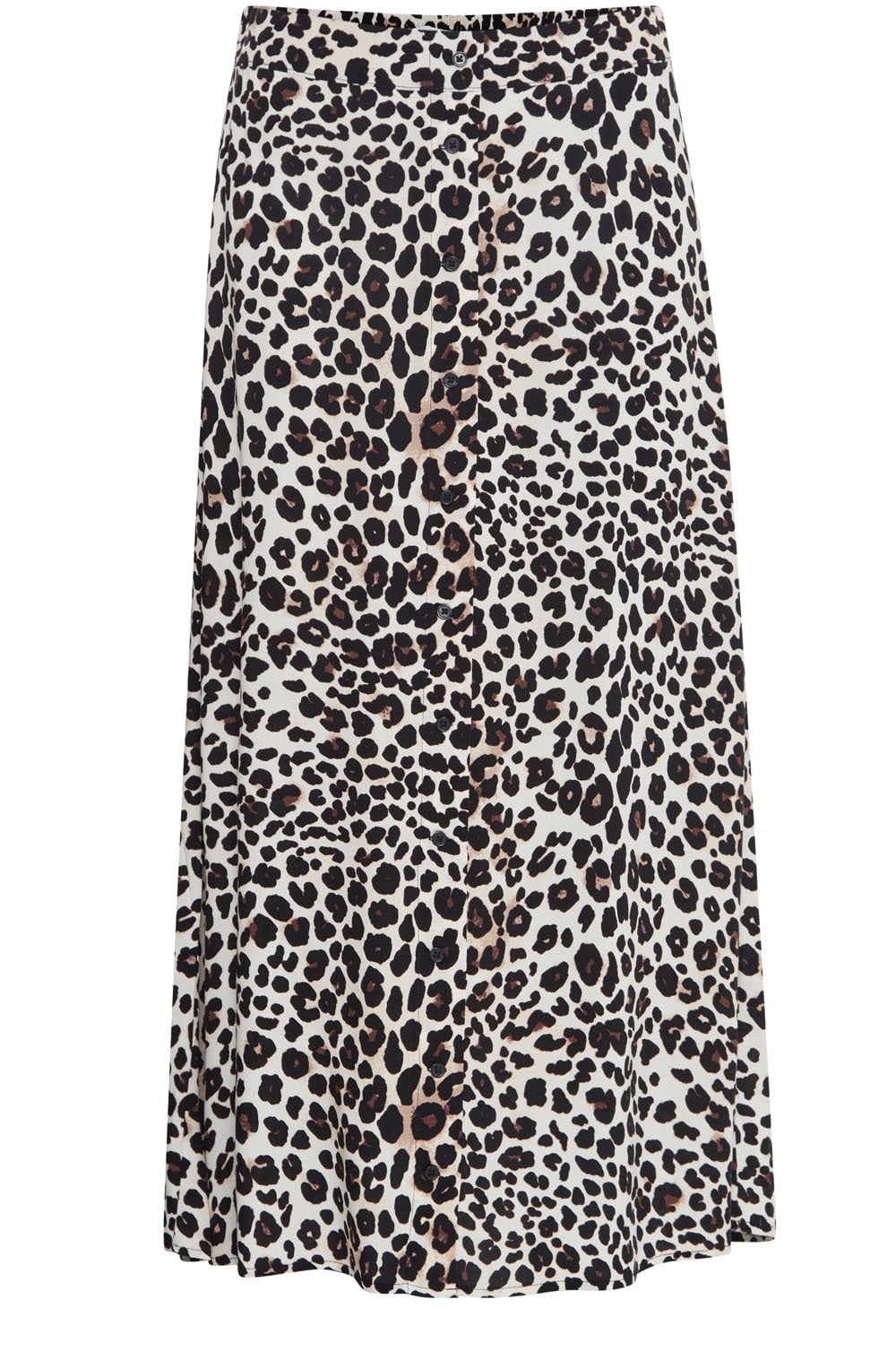 Black Leopard Joella A Line Skirt