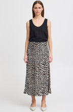 Black Leopard Joella A Line Skirt