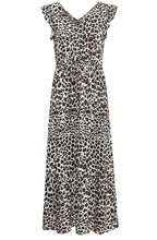 Black Leopard Joella Frill Maxi Dress