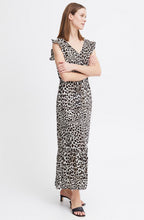 Black Leopard Joella Frill Maxi Dress