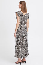 Black Leopard Joella Frill Maxi Dress
