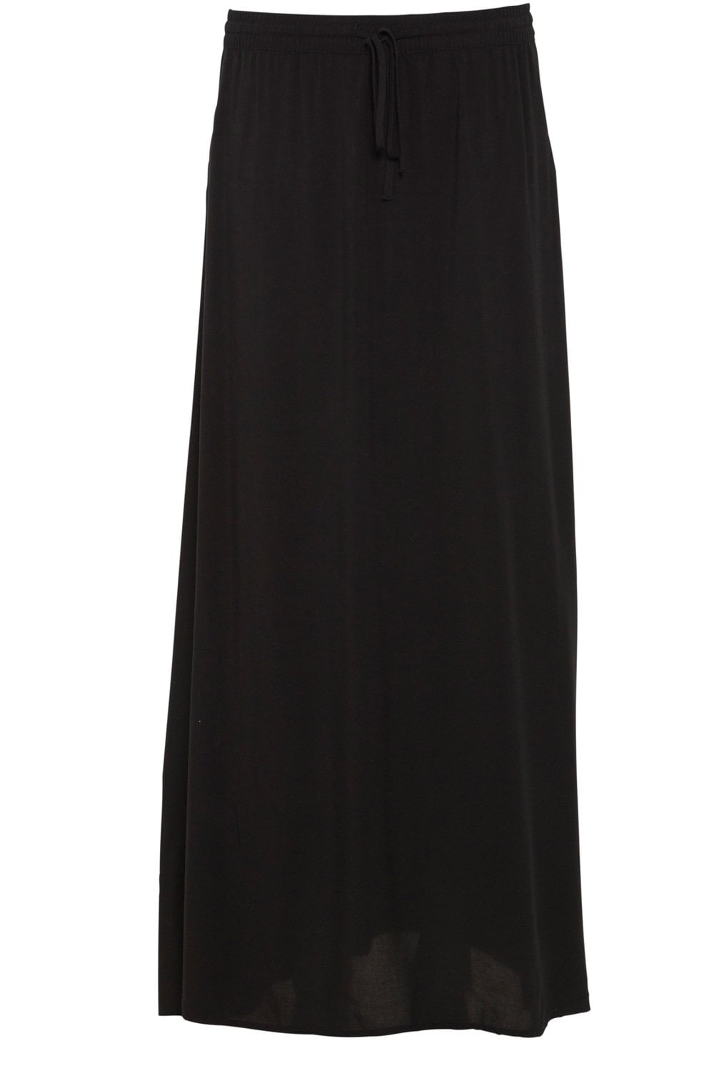 Black Lightweight Maxi Skirt