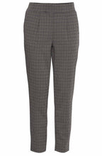 Black Mix Houndstooth Ankle Length Trousers