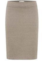 Black Mix Houndstooth Pencil Skirt