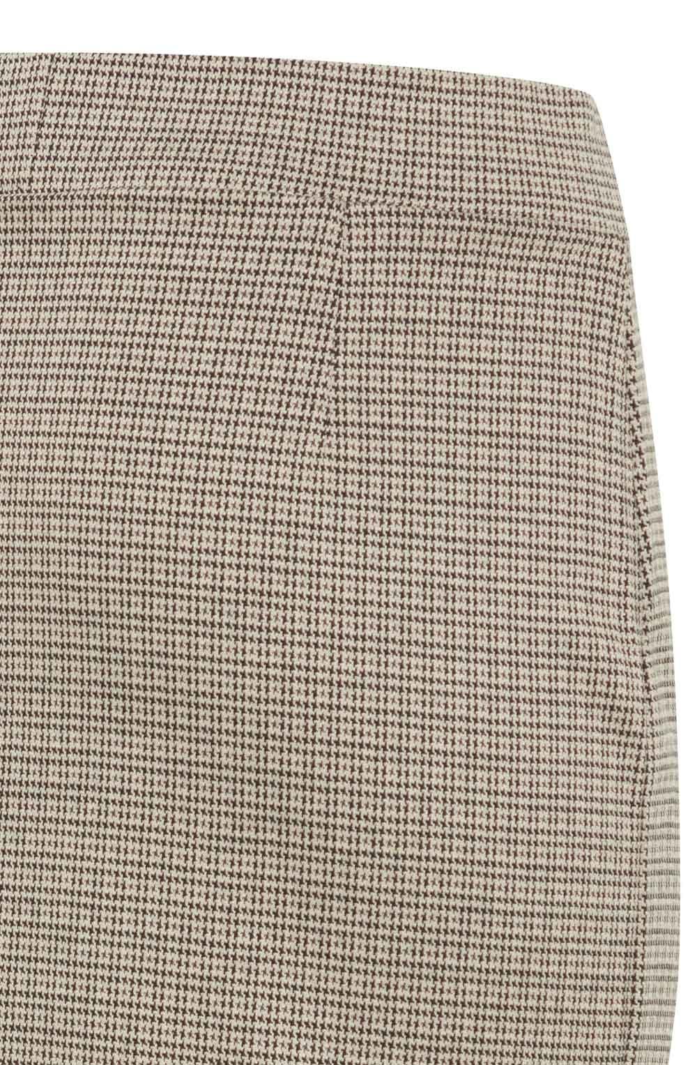 Black Mix Houndstooth Pencil Skirt