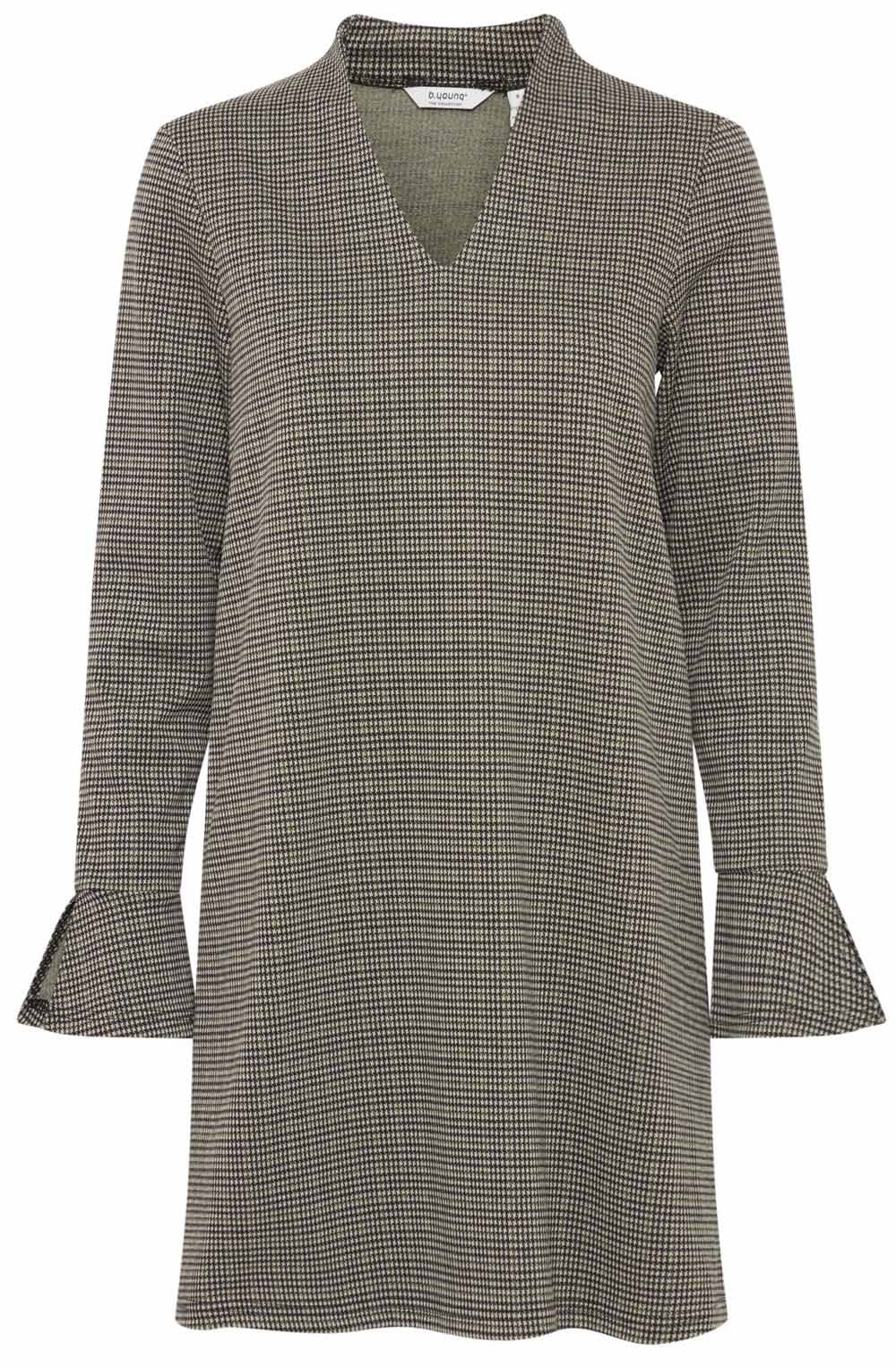 Black Mix Houndstooth Rowan Dress