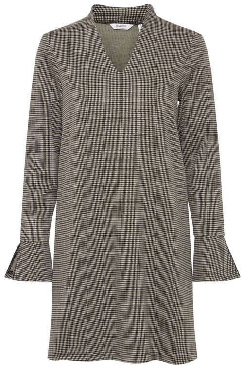 Black Mix Houndstooth Rowan Dress