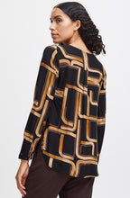Black Mix Josa Collarless Shirt