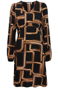 Black Mix Josa Empire Line Dress