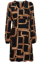 Black Mix Josa Empire Line Dress
