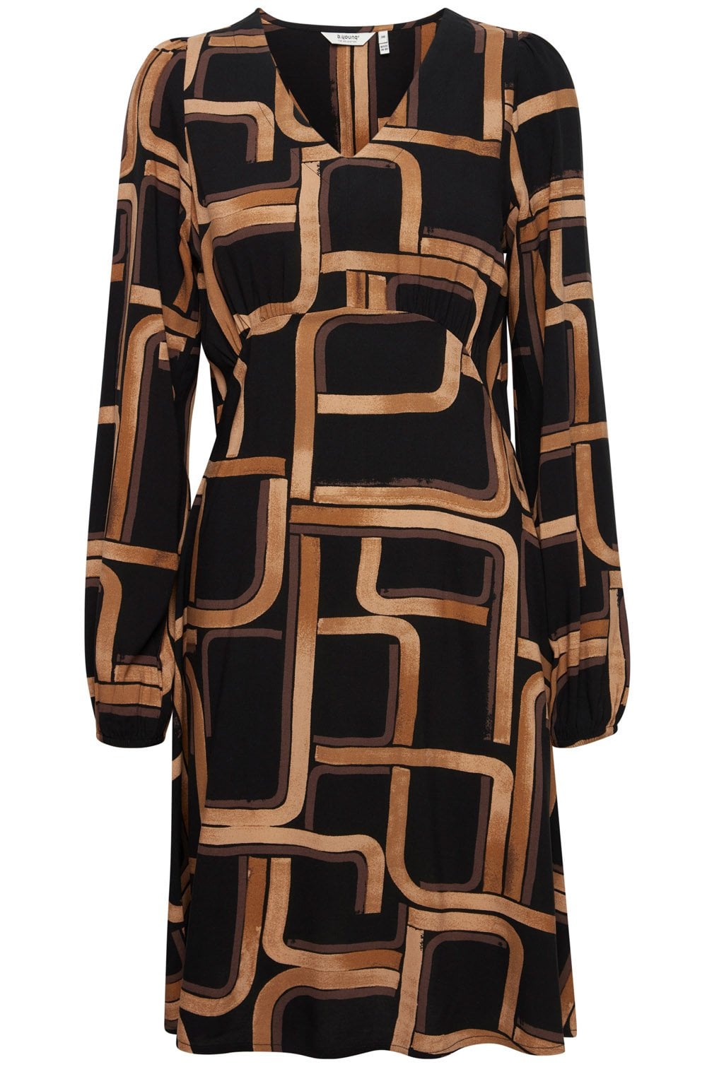 Black Mix Josa Empire Line Dress