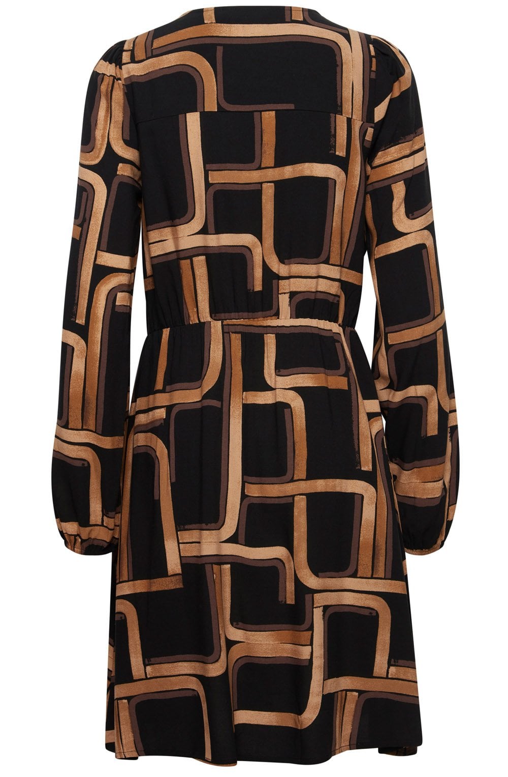 Black Mix Josa Empire Line Dress