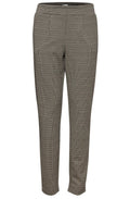 Black Mix Ravna Houndstooth Tapered Trousers