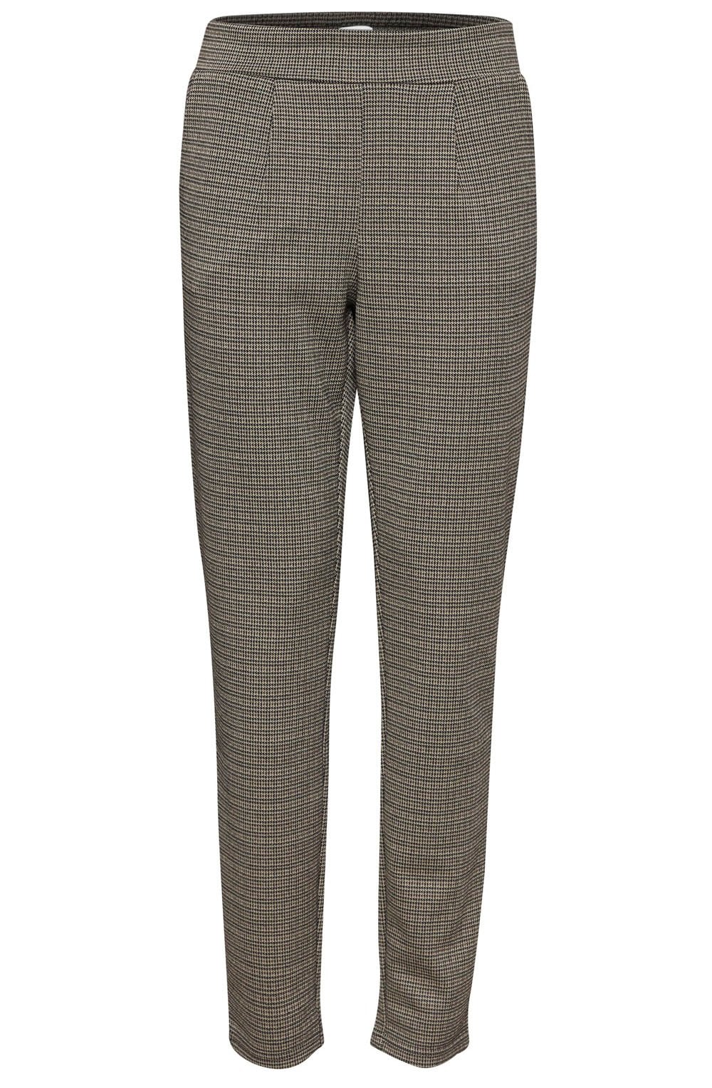 Black Mix Ravna Houndstooth Tapered Trousers