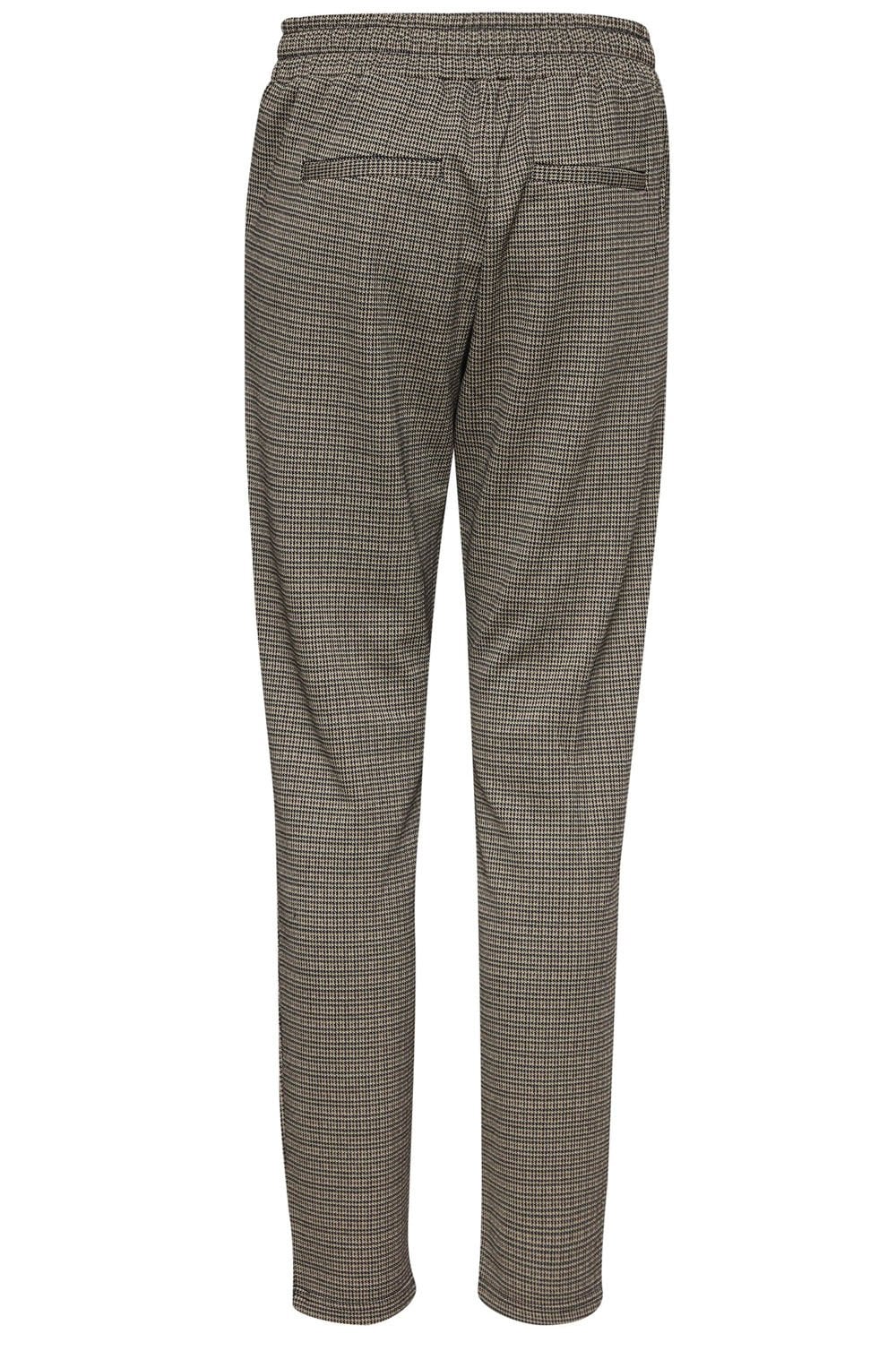 Black Mix Ravna Houndstooth Tapered Trousers