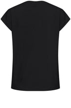Black Pleated Shoulder Top