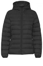 Black quilted jacket