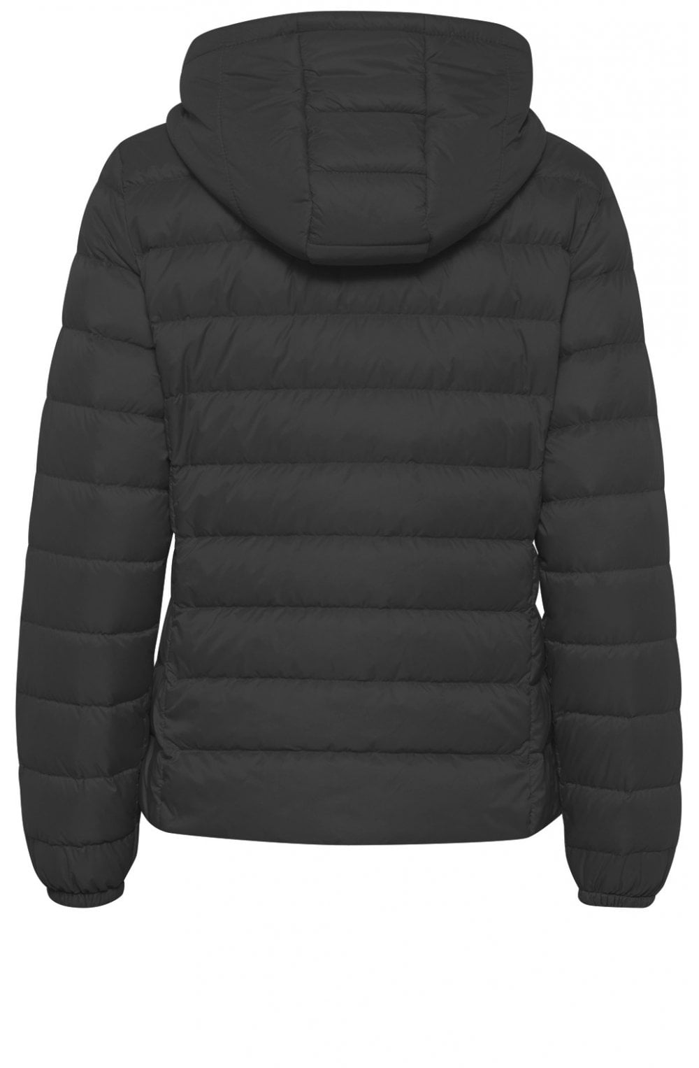 Black quilted jacket