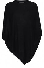 Black Rhinestone Detailed Poncho