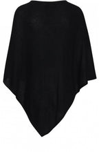 Black Rhinestone Detailed Poncho