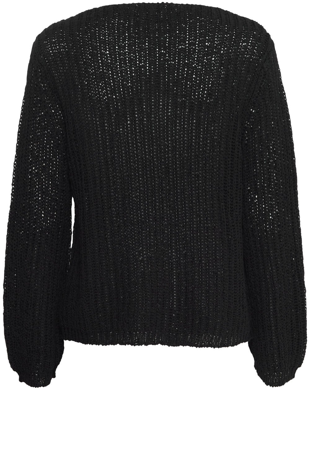 Black Ribbon Knit Top