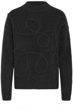 Black Rope Knit Jumper