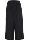 Black Satin Touch Cropped Trousers