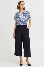 Black Satin Touch Cropped Trousers