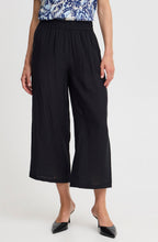 Black Satin Touch Cropped Trousers