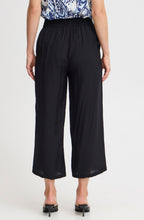 Black Satin Touch Cropped Trousers