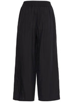 Black Satin Touch Cropped Trousers