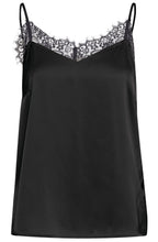 Black Satin Touch Lace Camisole