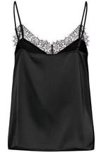 Black Satin Touch Lace Camisole